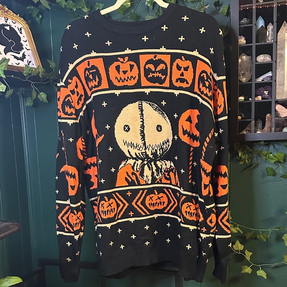 Trick r Treat Sweater 🎃 Ripple Junction 🔪 Witch 🦴 Alt 🖤 Horror 🌙 Spooky ☀️